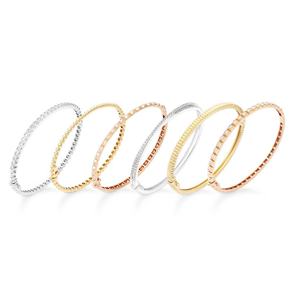 18K Bead Bangle Bracelet